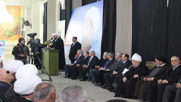 تقبل العزاء بالعلامة النمر في المجلس الاسلامي الشيعي .. الشيخ قبلان: القاتل ليس من أهل السنة والصراع ليس سنياً شيعياً