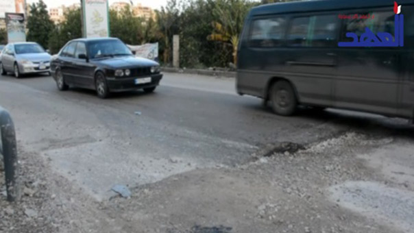 طريق القاسمية - صور: 3 كلم مخصصة لحوادث وأعطال السيارات