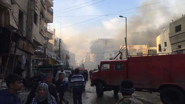 عشرات الشهداء والجرحى في تفجيرات إرهابية ضربت منطقة السيدة زينب (ع) بريف دمشق 