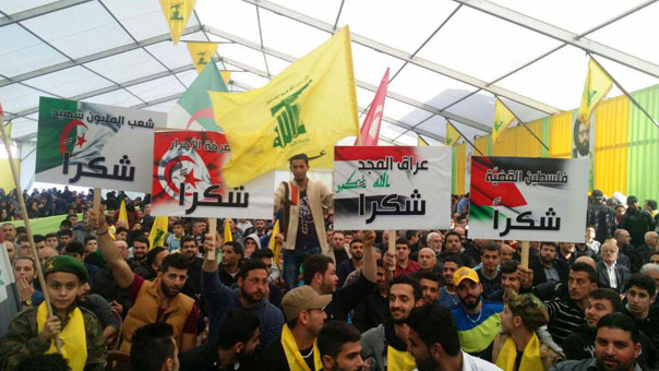 بالصور: شكراً من المقاومة الى تونس والجزائر والعراق وفلسطين 
