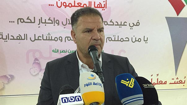 فياض: حزب الله يشكل معياراً للوجهة الصحيحة في التعاطي مع القضايا العربية