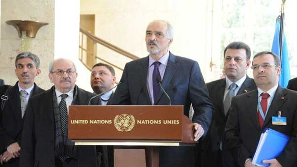 إنطلاق جلسة الحوار الأولى في &rsquo;جنيف 3&rsquo; السورية.. والجعفري: اللقاء مع دي ميستورا إيجابي