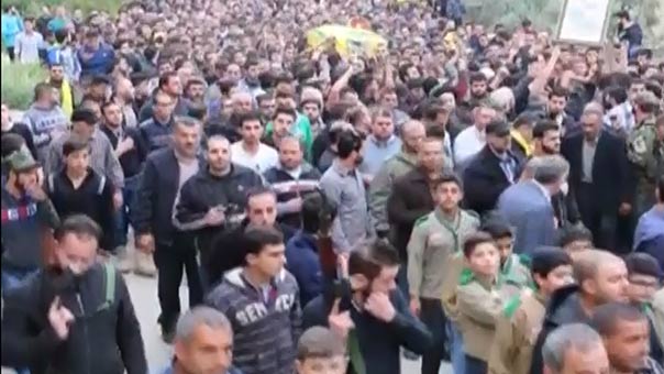 حزب الله وأهالي بلدة عدشيت يشيعون الشهيد ياسر علي ضعون  