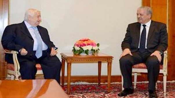 رئيس الوزراء الجزائري يستقبل المعلم ويؤكد وقوف بلاده إلى جانب سوريا