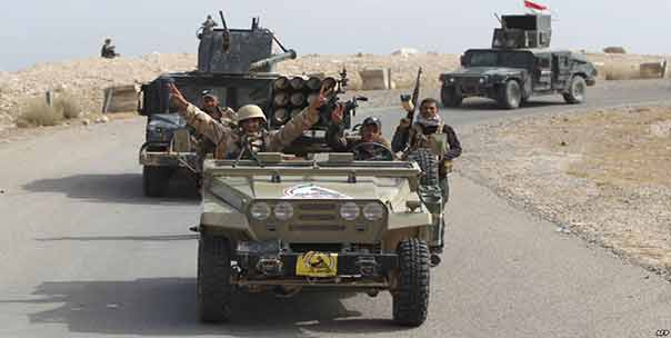 قطعات من الفرقة 15 في الجيش العراقي تبدأ عملية تحرير الموصل