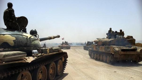 ’القريتين’ بعد تدمر على الطريق نحو دير الزور