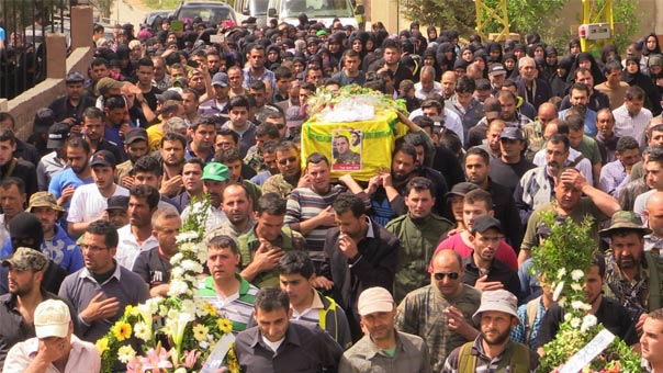 حزب الله وأهالي بلدة الخضر شيّعوا الشهيد المجاهد محمد عودة