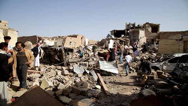 السعودية ومرتزقتها يخرقون الهدنة في صنعاء وتعز واعطاب دبابة للمرتزقة