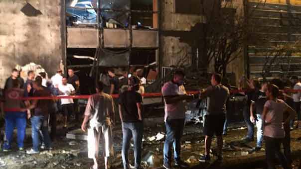 انفجار كبير قرب بنك لبنان والمهجر في فردان وسط العاصمة بيروت يخلّف اضرارًا جسيمة 