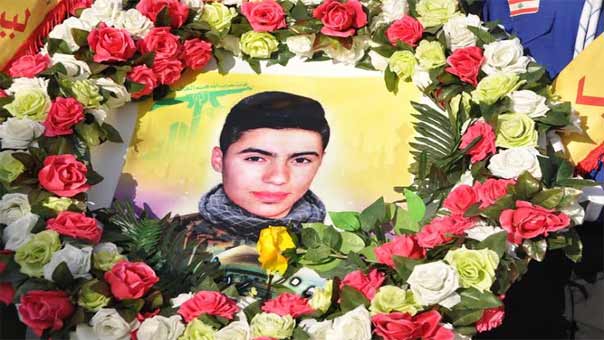 حزب الله يشيع فتى الولاية الشهيد علي الهادي حسين في جبشيت