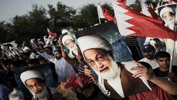 أهالي البحرين يفترشون الطرقات ليل نهار تنديدًا بالمساس بآية الله قاسم