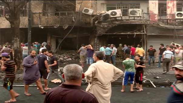 تفجير انتحاري يحصد أكثر من  167 شهيدًا  و200 جريح في بغداد.. والعبادي يتوعد الإرهابيين بالقصاص