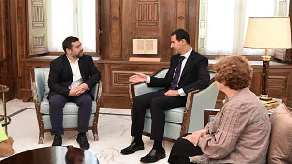 الرئيس الاسد استقبل وفدا من البرلمان الاوروبي : مشكلات &rlm;أوروبا‬ سببها تبنّي بعض قادة &rlm;الغرب‬ سياسات لا تخدم مصالح شعوبهم