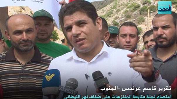 اعتصام لاصحاب المتنزهات على ضفاف نهر الليطاني طالب بإنقاذ الموسم السياحي