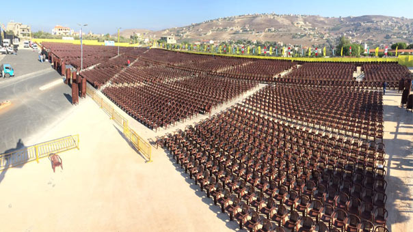 استكمال التحضيرات في بنت جبيل لمهرجان الذكرى العاشرة لانتصار تموز 2006