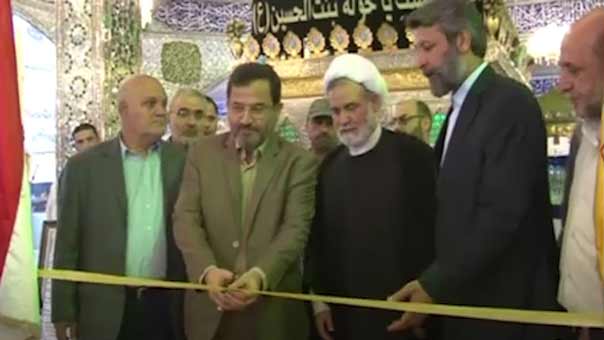 لوحات وأعمال فنية من مشهد الامام الرضا في ضيافة مقام السيدة خولة