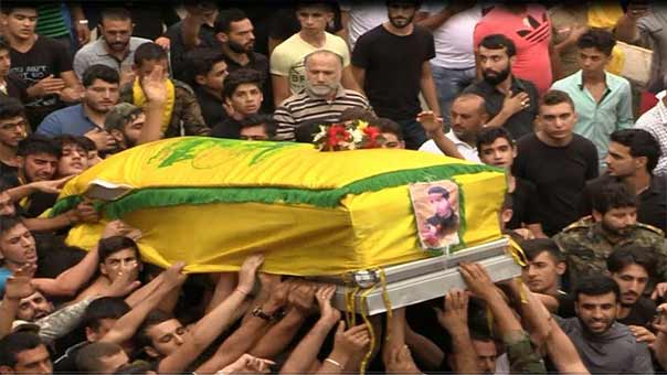 حزب الله وأهالي الزرارية يشيّعون الشهيد حسين محي الدين الى مثواه الأخير     