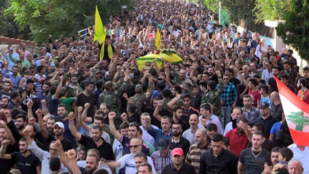 حزب الله وأهالي ميفدون شيّعوا الشهيد المجاهد بلال عياش &rsquo;علي الرضا&rsquo; في موكب مهيب