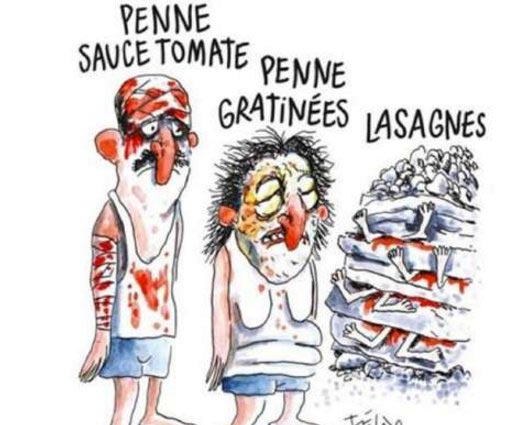 &rsquo;شارلي ايبدو&rsquo; تسخر من ضحايا زلزال إيطاليا!