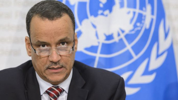 ولد الشيخ يلتقي الوفد الوطني اليمني ويعد برفع الحظر عن مطار صنعاء