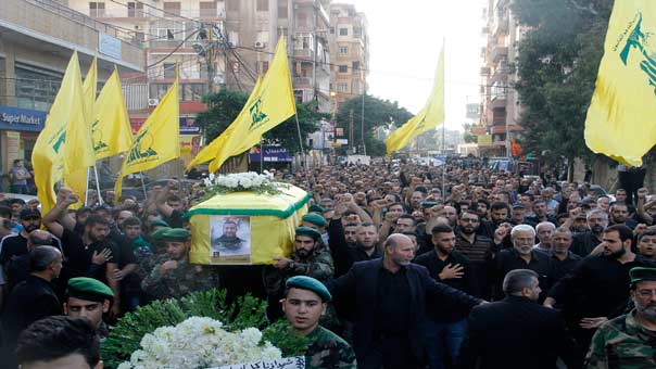حزب الله وجمهور المقاومة يشيعون الشهيد أيمن بشير الى مثواه الاخير