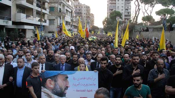 حزب الله وجمهور المقاومة يشيعان الشهيد القائد حاتم حمادي والشهيد المجاهد جلال العفي