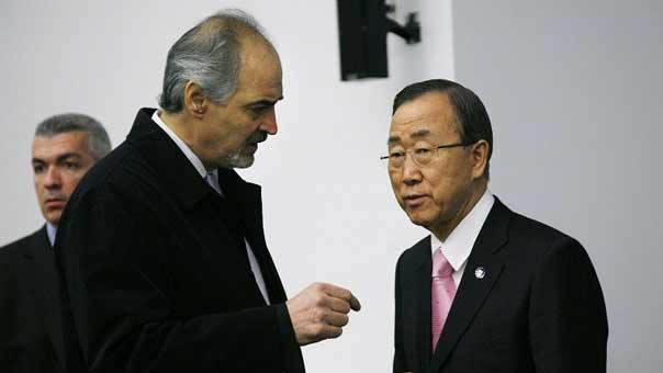 بالصور.. الأمم المتحدة تكرم المندوب السوري لديها بشار الجعفري