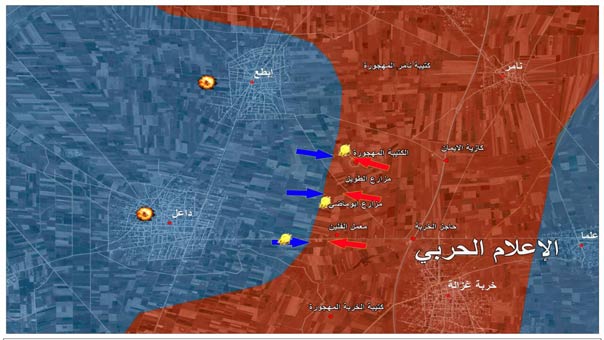 صفعة قوية للمجموعات المسلحة عند &rsquo;الكتيبة المهجورة&rsquo; في ريف ريف درعا