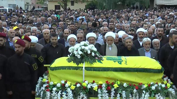 حزب الله وجمهور المقاومة شيّعوا الشهيد حبيب فقيه في بلدة برج الشمالي الجنوبية