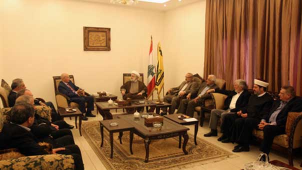 الشيخ قاسم استقبل وفداً من الأحزاب الوطنية: تأكيد على محورية القضية الفلسطينية والتمسك بالمقاومة