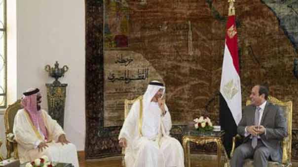 ابن زايد في القاهرة لإتمام المصالحة المصرية ــ السعودية