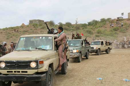 قبائل في محافظة تعز اليمنية تعلن النفير العام وتستجيب لنداء قبائل خولان: للتصدي للعدوان السعودي ومرتزقته