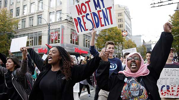  للأسبوع الثاني.. &rsquo;ترامب ليس رئيسي&rsquo; بتظاهرات أميركية