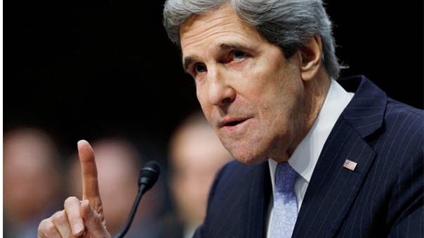 كيري يعلن عن اتفاق على وقف اطلاق النار في اليمن بدءًا من الخميس القادم