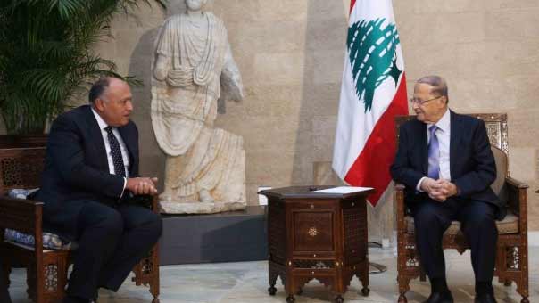  الارهاب والتضامن العربي محور جولة وزير الخارجية المصري على الرؤساء والقيادات اللبنانية