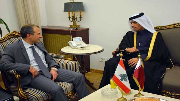 باسيل التقى نظيره القطري: نسعى لفتح مشاريع بالغاز والنفط