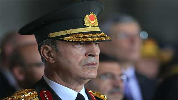 رئيس هيئة الأركان التركية على الأراضي السورية