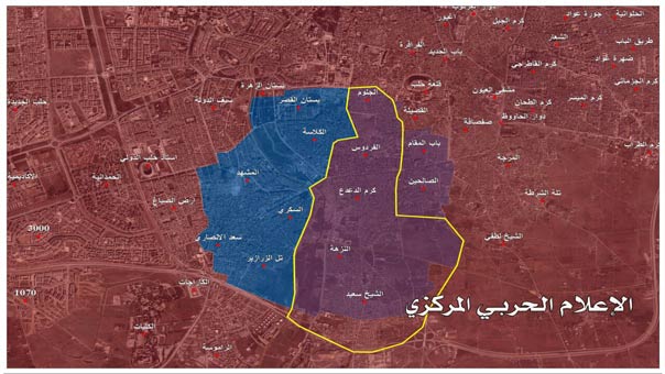 الجيش السوري وحلفاؤه يحررون الشيخ سعيد ويحصرون في مساحة 5% ما تبقى من مسلحين في حلب الشرقية