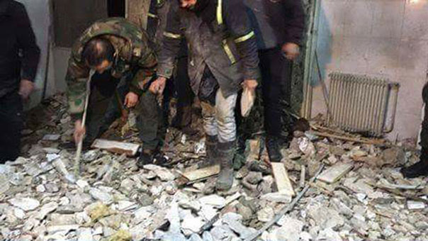 الارهابيون يرتكبون جريمة مزدوجة بتفجير عبوة ناسفة حملوها لطفلة في قسم شرطة الميدان بدمشق