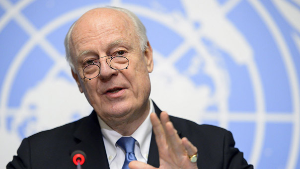 دي ميستورا: استئناف المفاوضات السورية في 8 شباط/فبراير