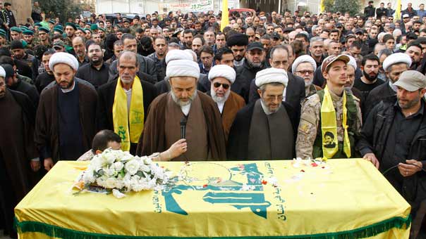 حزب الله واهالي الجبل شيعوا الشهيد المجاهد أحمد ربيع نبيه الحاج