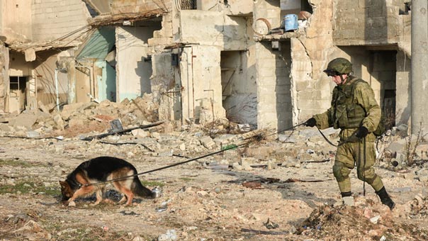 مركز تدريب روسي في حلب لإعداد قوات الهندسة السورية