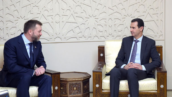 الرئيس الأسد  لوفد من مجلس الدوما الروسي: الأوضاع في سوريا تسير بالمنحى الذي ترغب به كل من سوريا وروسيا