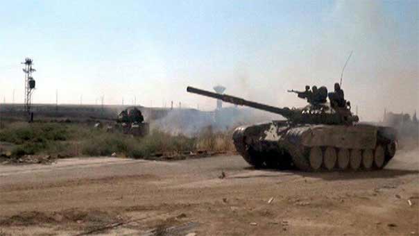  الجيش السوري يسيطر نارياً على &rsquo;جسر الرقة&rsquo; بريف حلب ويتابع تقدمه باتجاه تدمر