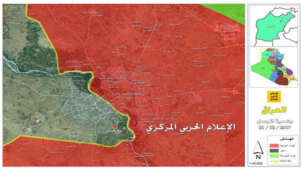 القوات العراقية تواصل تقدمها في الجانب الأيمن للموصل وسط إنهيارات &rsquo;داعش&rsquo;