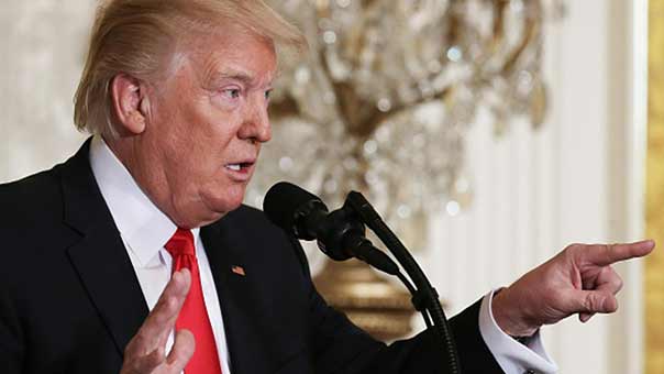  ترامب يجدد دعم بلاده للكيان الصهيوني: الولايات المتحدة عقدت تحالفاً مع &rsquo;اسرائيل&rsquo; لا يمكن خرقه