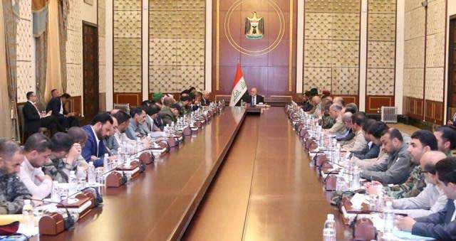 العبادي لقادة الحشد الشعبي: كلامنا مع الإدارة الاميركية كان واضحا بأن لدينا ابطال لا يتحقق النصر بدونهم