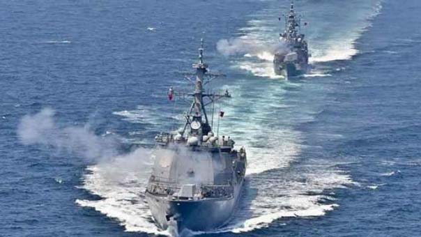 مناورات بحرية بين سيول وطوكيو وواشنطن للتصدي لصواريخ استراتيجية قد تطلقها بيونغ يانغ