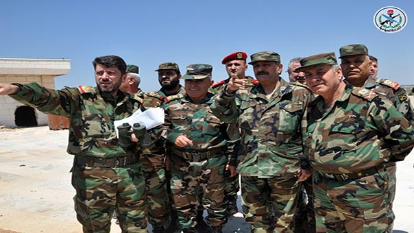 الجيش السوري أحيا عيد الجلاء والفريج يزور الوحدات المقاتلة في درعا بتوجيه من الرئيس الاسد
