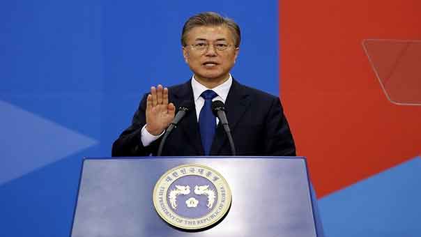 رئيس كوريا الجنوبية المنتخب يؤدي القسم ويبدي استعداده لزيارة بيونغ يانغ